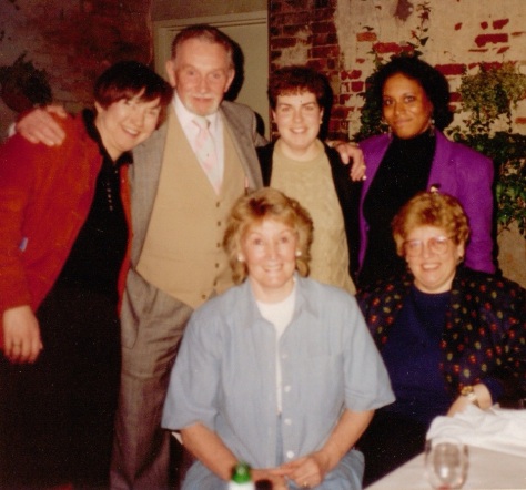 Steff, Roy & Kay Dotrice, Mollie Toms, Josefa Jaime, and Angela Fernan in 1993. 