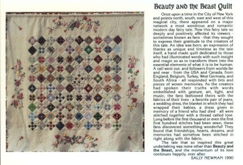 The Beauty and the Beast Quilt